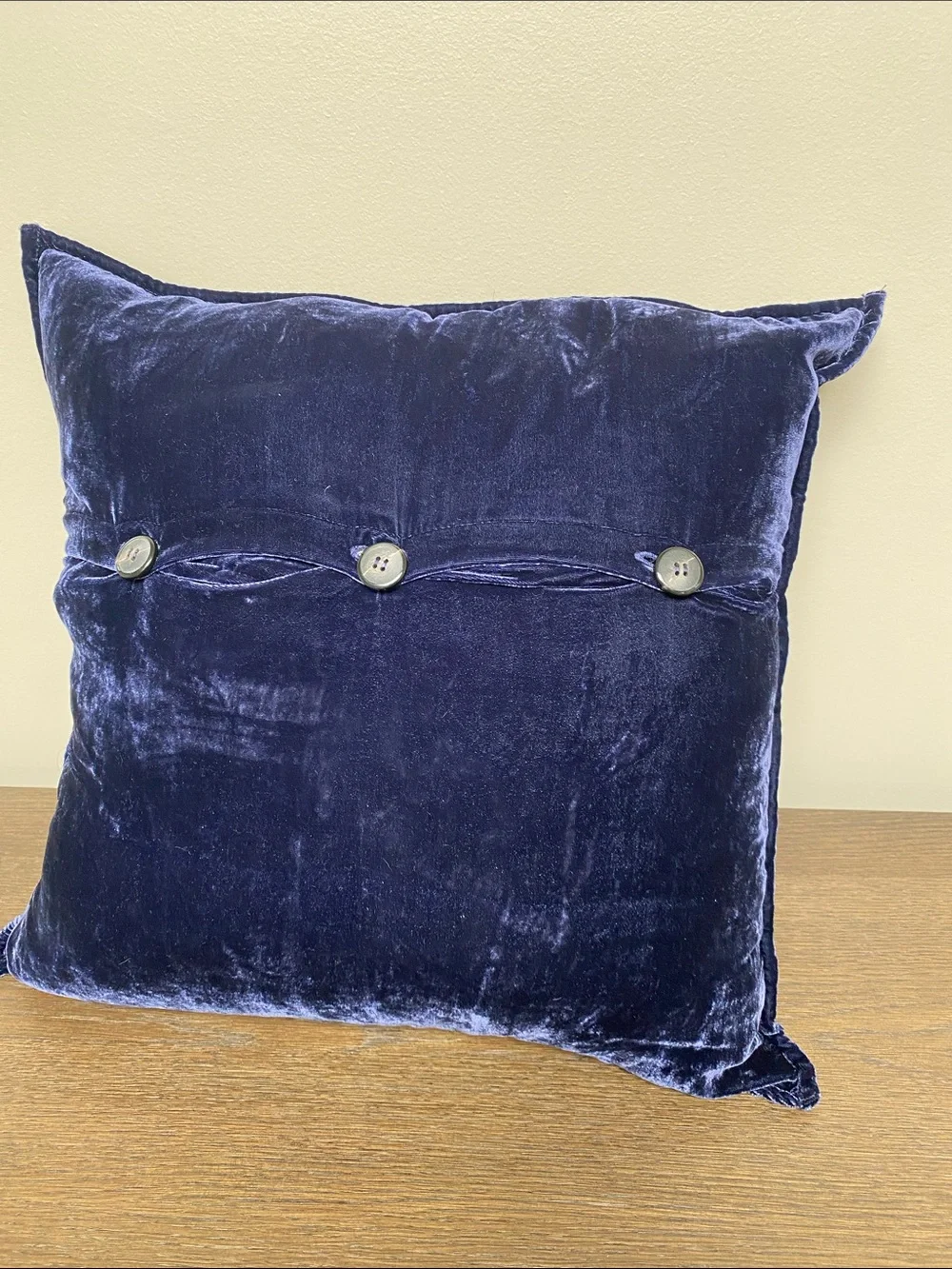 Jupe By Jackie Denon silk velvet embroidered pillow with down inserts